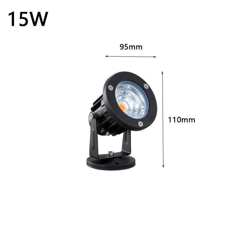 LED Garden Lights Outdoor Waterprof Lawn Lamp 220V110V12V 5W10W15W20W Landscape Spike Bulb IP65 Led Light Garden Path Spotlights