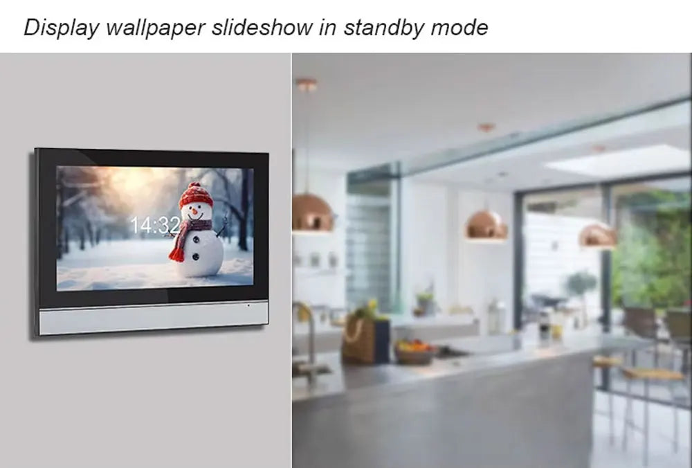 10 inch Touch Screen WiFi 1080P Intercom Doorbell 4 Wire Video Doorphone System RFID APP Unlock for 2/3/4 Unit Home Apartments