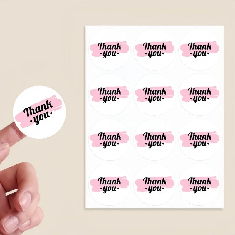 500PCS Custom Stickers and Customized Logo Wedding Birthday Gift Box Stickers Design Your Own Stickers Personalize Stickers