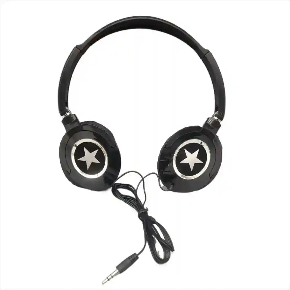 Tidesmit Wired Over Ear Headphones | HiFi Stereo with Noise Cancellation Black Tidesmit