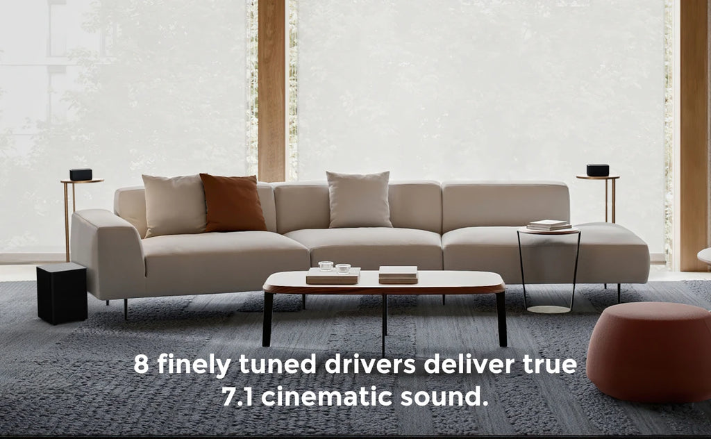 ULTIMEA 7.1 Surround Sound System 500W Sound Bar for TV with 6.5" Subwoofer&4 Wired Surround Speakers, Home Theater Sound System