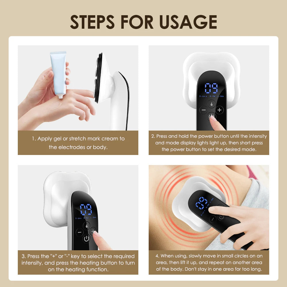 Electric Abdomen Massage Device for Body Sculpting - Heated Massager Body Shaping Massage Equipment Tidesmit
