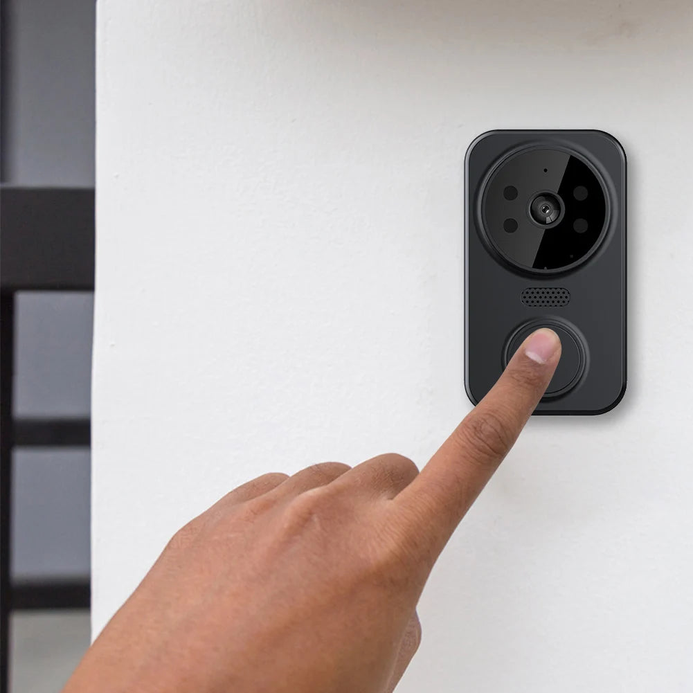 WiFi Smart Audio Doorbell Camera 2-Way Audio Wireless Visual Intercom Doorbell with Remote Monitor Indoor Outdoor Surveillance