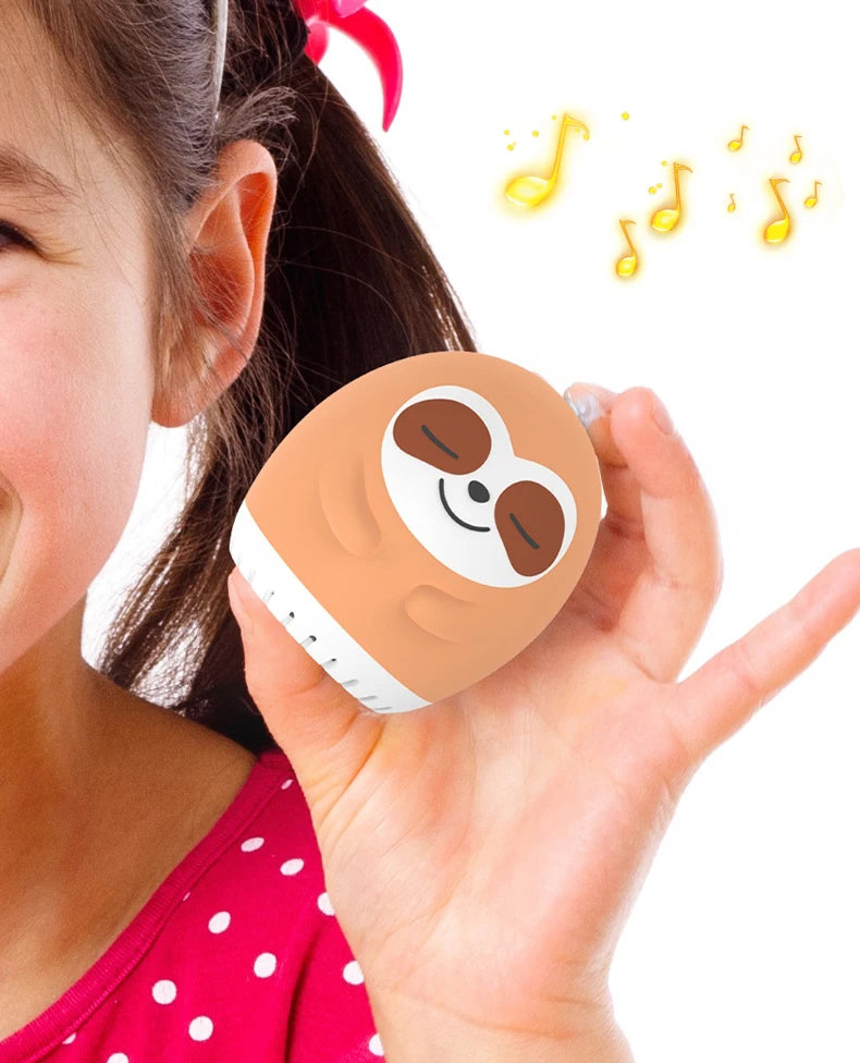 Mini Cute Rabbit White Noise Machine LED Night Light 20 Soothing Baby Music Sleep Aid Silicone Clap Lamp for Kids & Children