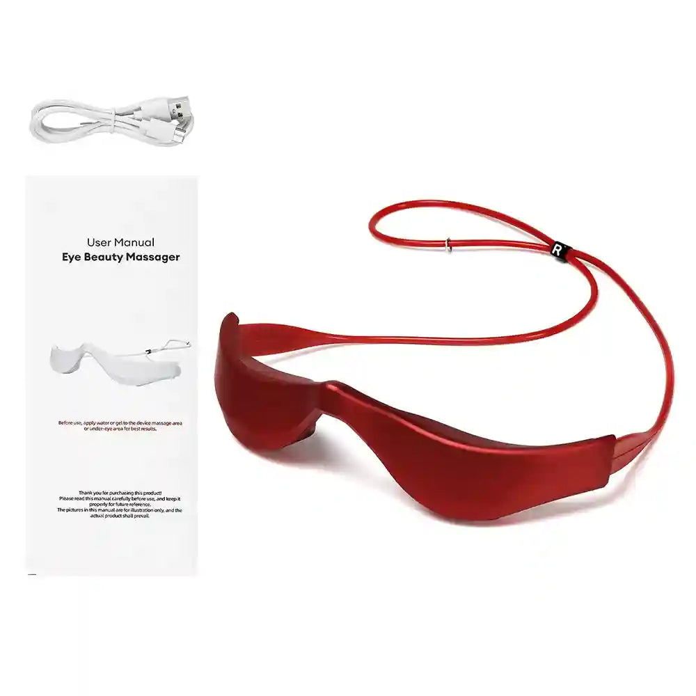 3D Heated Eye Massager Glasses - Portable Fatigue Relief USB Device Eye Massage Instrument Tidesmit