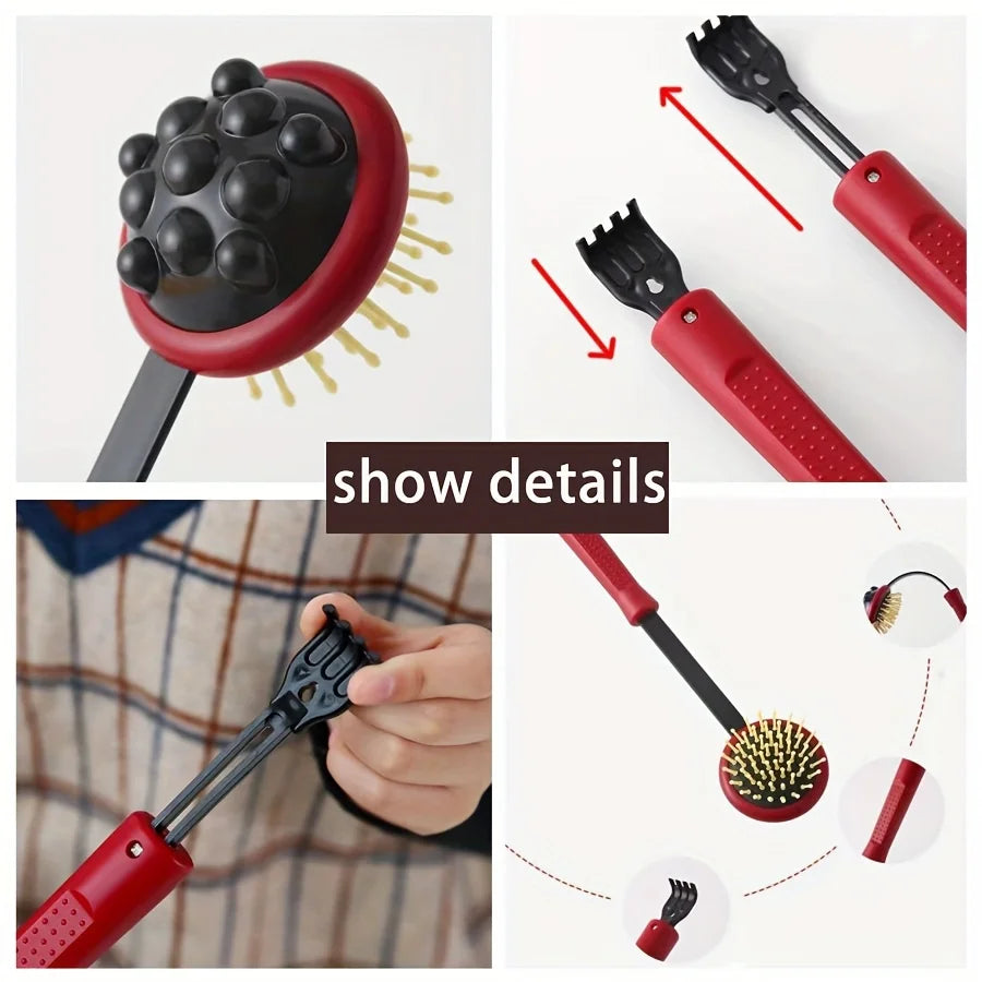 Back Massage Hammer Tool – Red Meridians Patting Stick by Tidesmit Back Massage Instrument Tidesmit