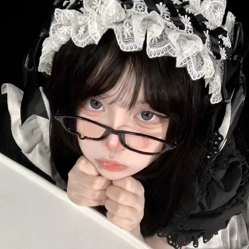 Y2K Anime Teardrop Glasses Cosplay Unisex Lensless Eyewear Fashion Jewelry Costume Props Accessories Gift Kawaii Aesthetic Decor
