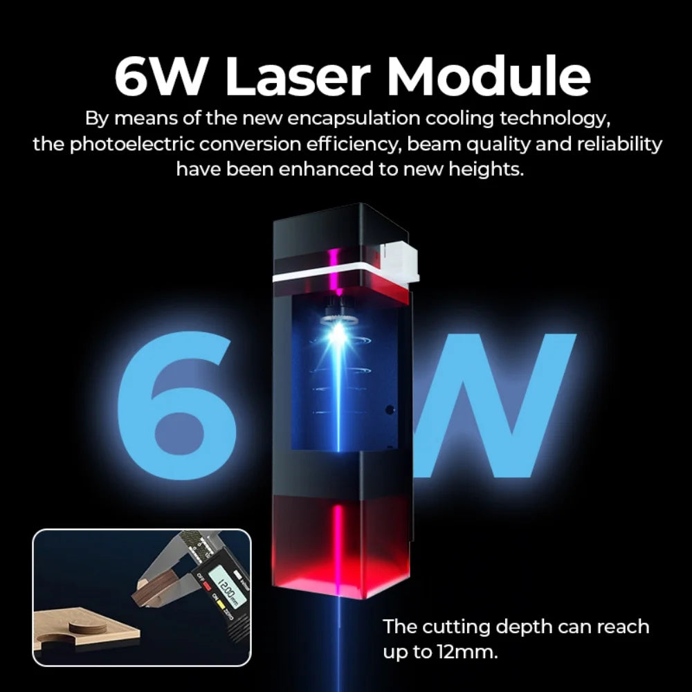 ACMER S1 6W Mini Laser Engraver Portable Small Laser Engraving Cutting Tool Machine DIY for Logo Wood Leather Acrylc Beginner