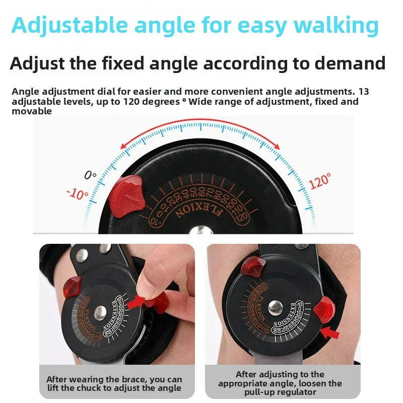 Orthopedic Support Stabilizer After Surgery Adjustable Hinged Knee Brace Knee Joint Fixation Stretcher Leg Recovery Stabilizers