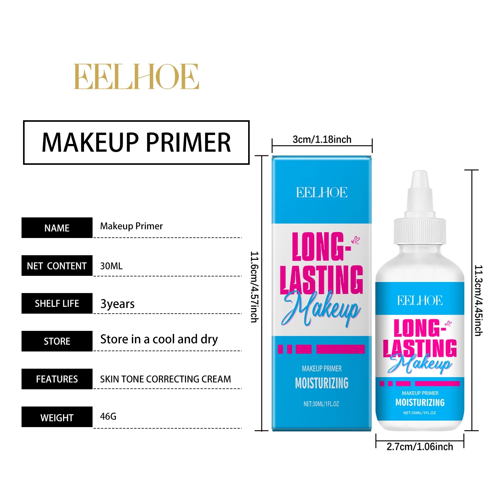 Tidesmit deep hydrating moisturizing makeup primer texture close-up for dry skin and natural base coverage