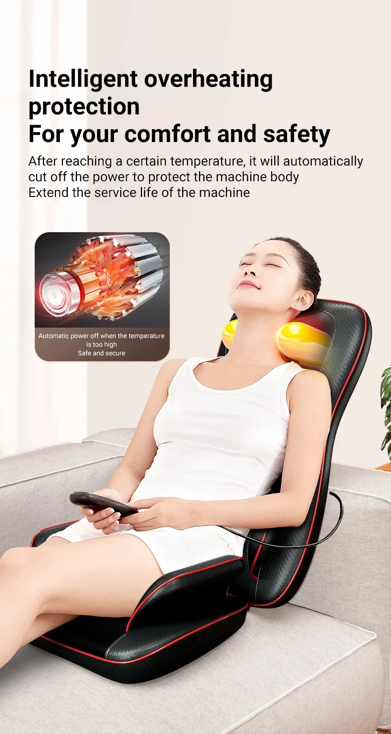 Tidesmit Electric Massage Chair for Neck and Back Pain Relief - 220V EU Massage Chairs Tidesmit