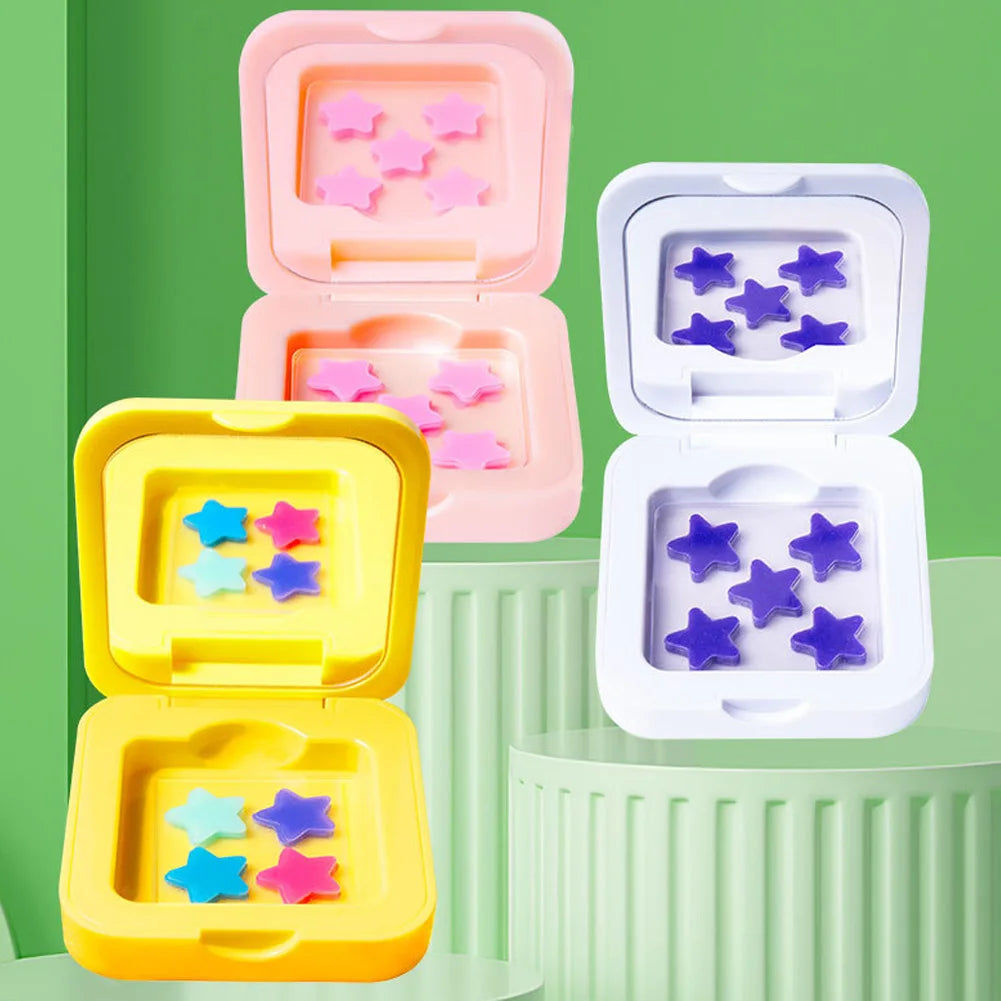Star Design Pimple Patch with Colorful Makeup Mirror Hydrogel Blemish Concealer Acne Spot Treatment Beauty Health Kit