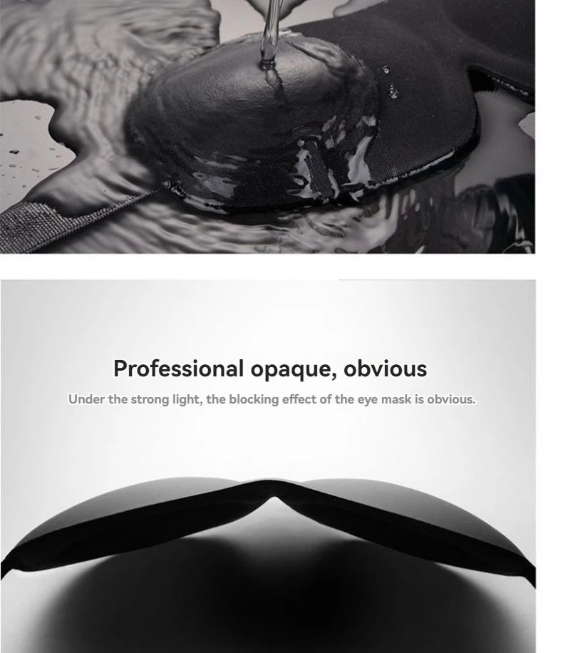 3D Non-Marking Three-Dimensional Eye Mask Without Nose Simple Solid Color Blackout Sleep Students Lunch Break Eye Masks