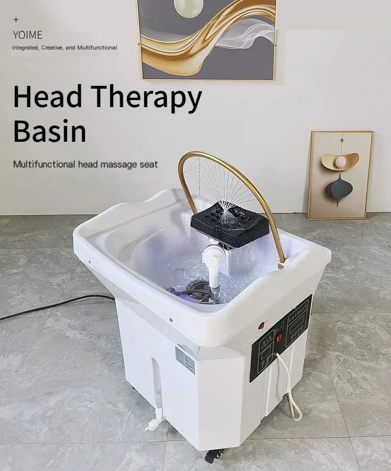 Portable Shampoo Chair for Salon - Adjustable Spa Hair Wash Station Massage Chairs Tidesmit