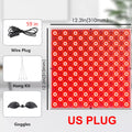 225pcs LED Red Light Panel Lamp For Facial Anti Aging Skin Care Beauty LED Light Body Pain Relief 850nm Near Infrared Heating