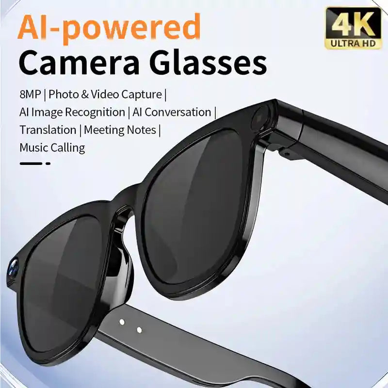 AI Smart Glasses with Real-Time Translation & 4K Camera | Tidesmit Default Title Tidesmit