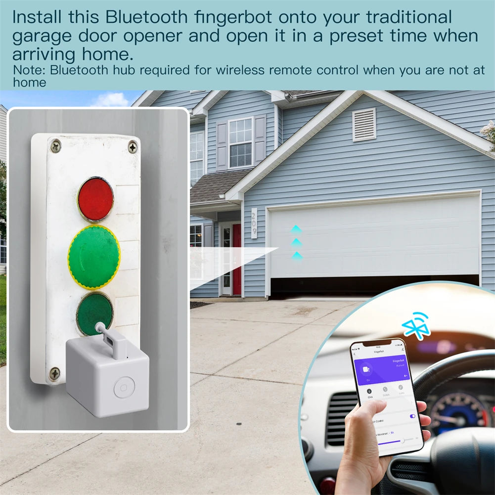 Smart Bluetooth Fingerbot Switch Pusher for App and Voice Control Tidesmit