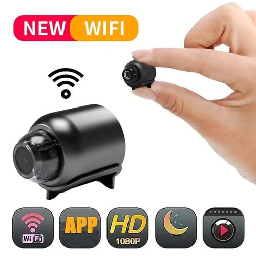 Tidesmit X5 Mini 1080P Security Camera with night vision and motion detection for portable home surveillance