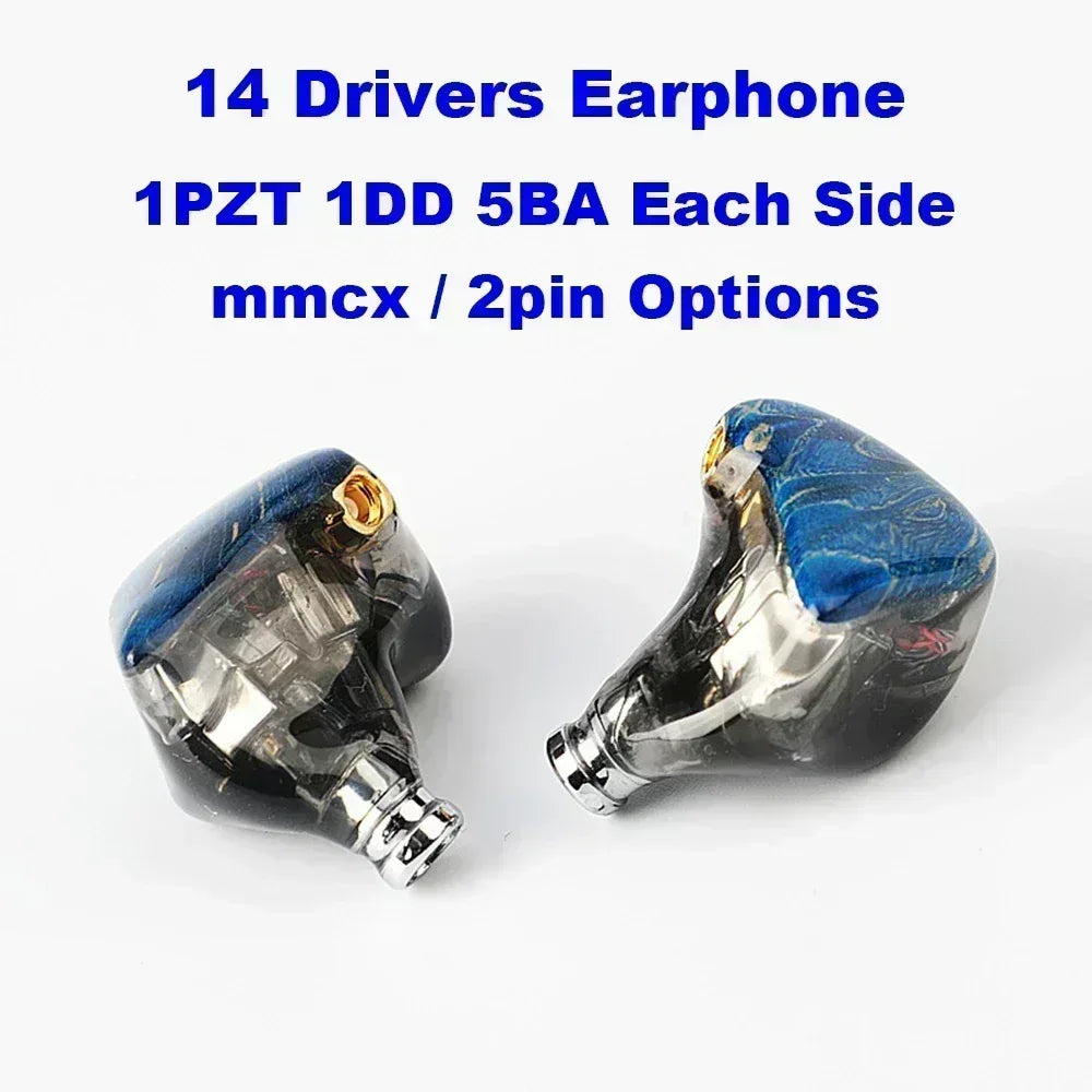 Tidesmit 14-Driver HiFi In-Ear Monitors with Detachable Cable Tidesmit