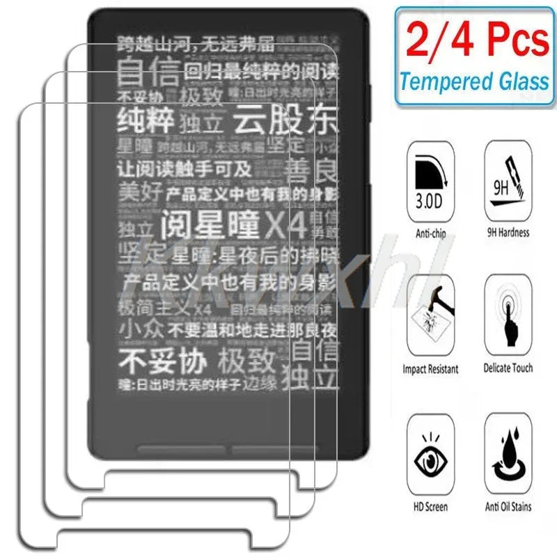 XTEINK X4 Screen Protector: 9H Matte Tempered Glass 4 Pack | Tidesmit For XTEINK X4 Tempered glass Tidesmit