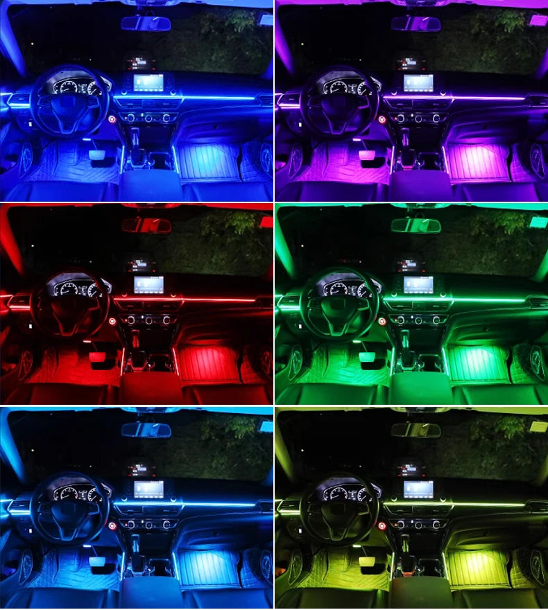 Tidesmit RGB Symphony Car Ambient Lighting Kit - Customizable LED Strips Tidesmit