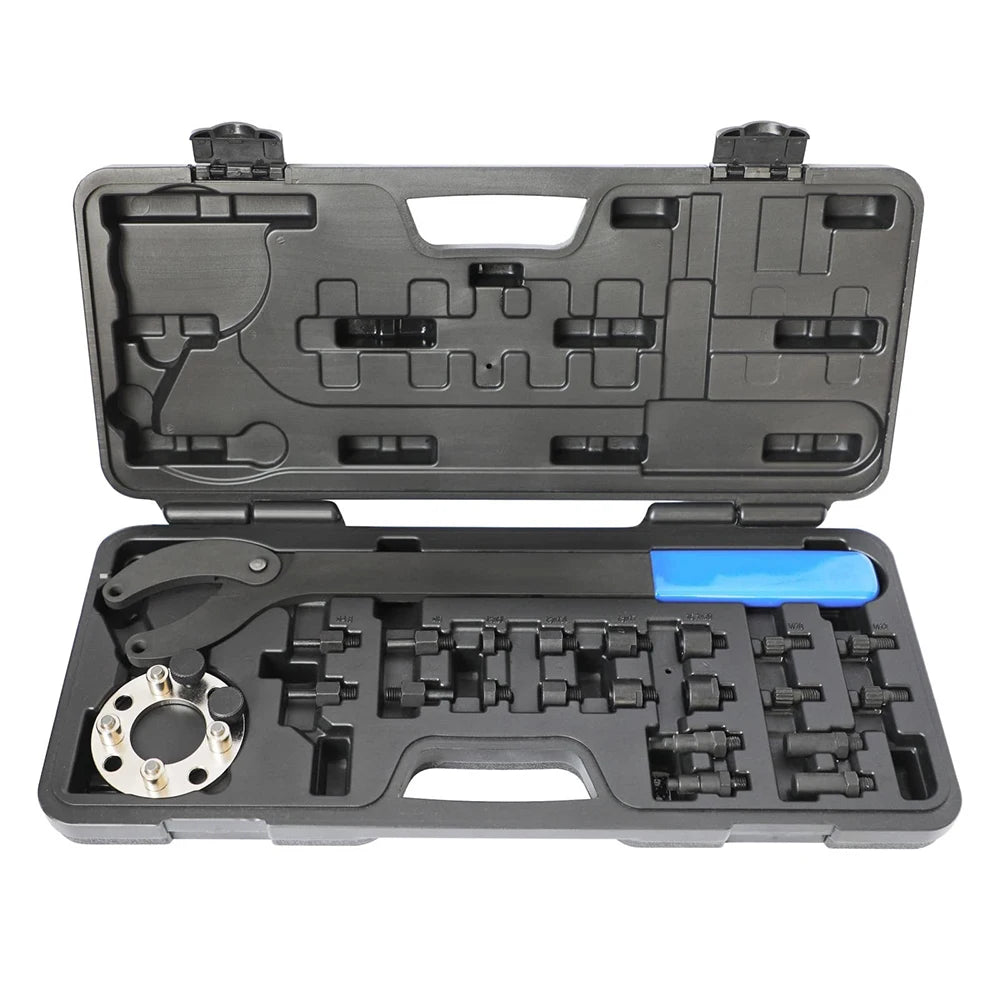 Podofo Camshaft Pulley Wrench Holder Tool Set For VW Audi T10172 T10554 Gear Belt Pulley Retaining Wrench Adjustable Tool