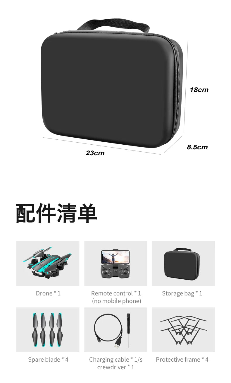 4K GPS Camera Drone with Obstacle Avoidance - Foldable Quadcopter Tidesmit