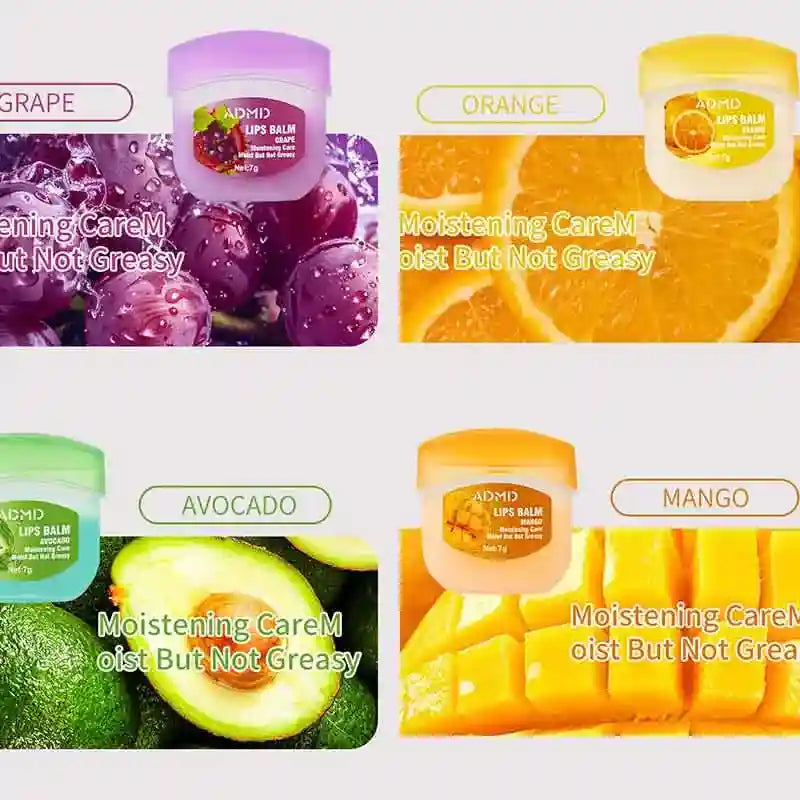 Fruit Lip Balm Set - 8pcs Moisturizing Lip Treatment for Dry Lips Lip Care Tidesmit