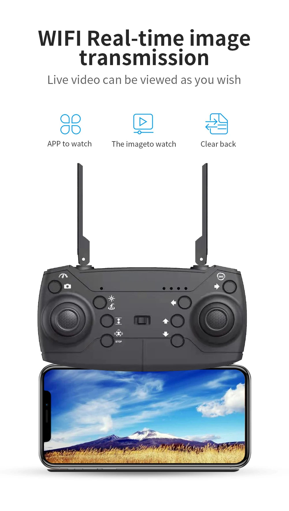4K Camera Drone Foldable Quadcopter - Wide Angle Lens & Stable Flight Tidesmit