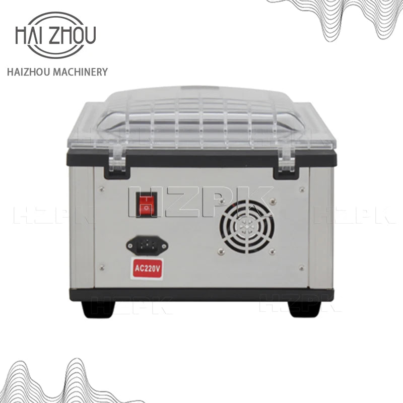 HAIZHOU Commercial Vacuum Sealer Machine Automatic Chamber Food Packaging Machine Desktop Stainless Steel Sealer for Meat Fruit