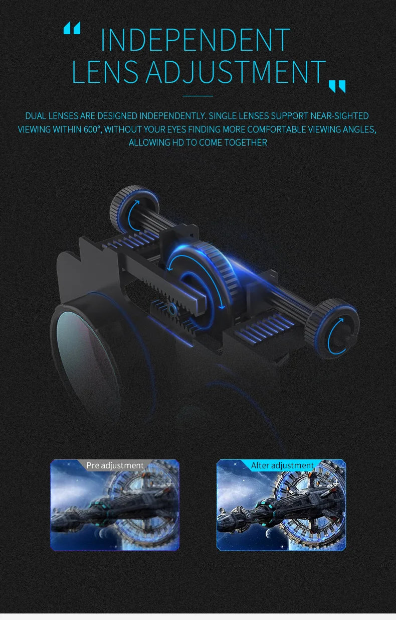 VR Headset for Smartphone - Immersive Gaming & Augmented Reality Goggles Tidesmit