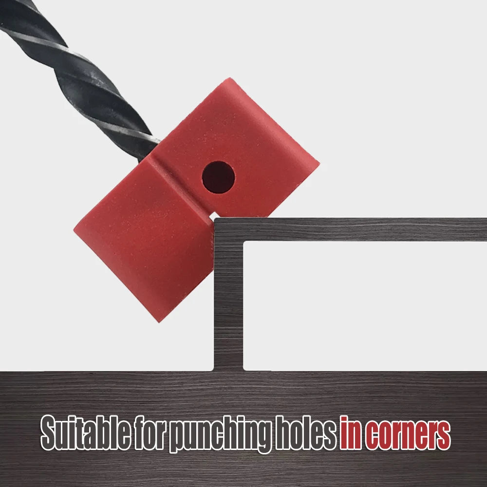 Multifunctional Hole Puncher 2-12/3-13mm Drilling Guide Locator Suitable for Round Rod and Plane Right Angle Punching Holes