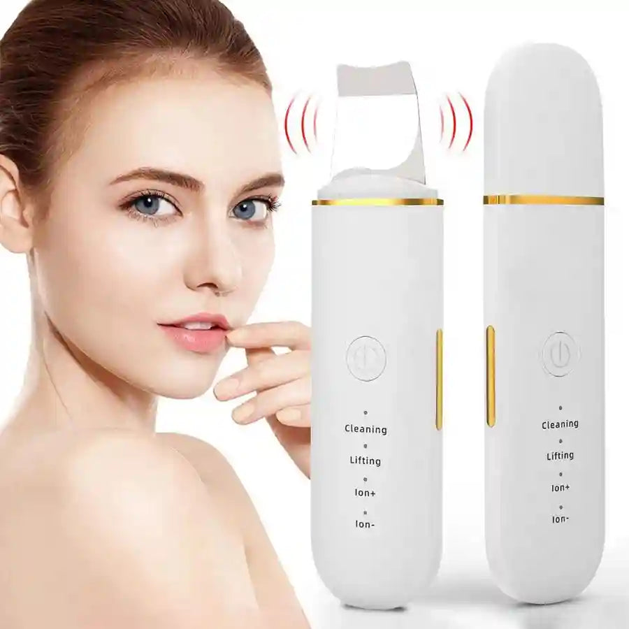 Ultrasonic Skin Scrubber - Professional Deep Pore Cleansing Facial Tool Scrubs Treatments Tidesmit