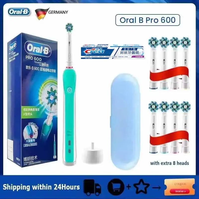 Oral B Sonic Electric Toothbrush PRO4000 RPO600 D12 Vitality Rotating Tooth Brush for Adults Oral Cares Rechargeable Waterproof