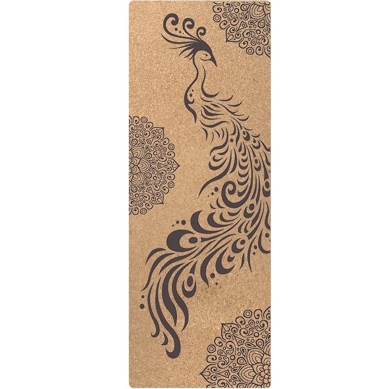 Non-slip Grab Shock Absorption Thickened Men's Yoga Sports Fitness Cork Folding Towel Yoga Mat