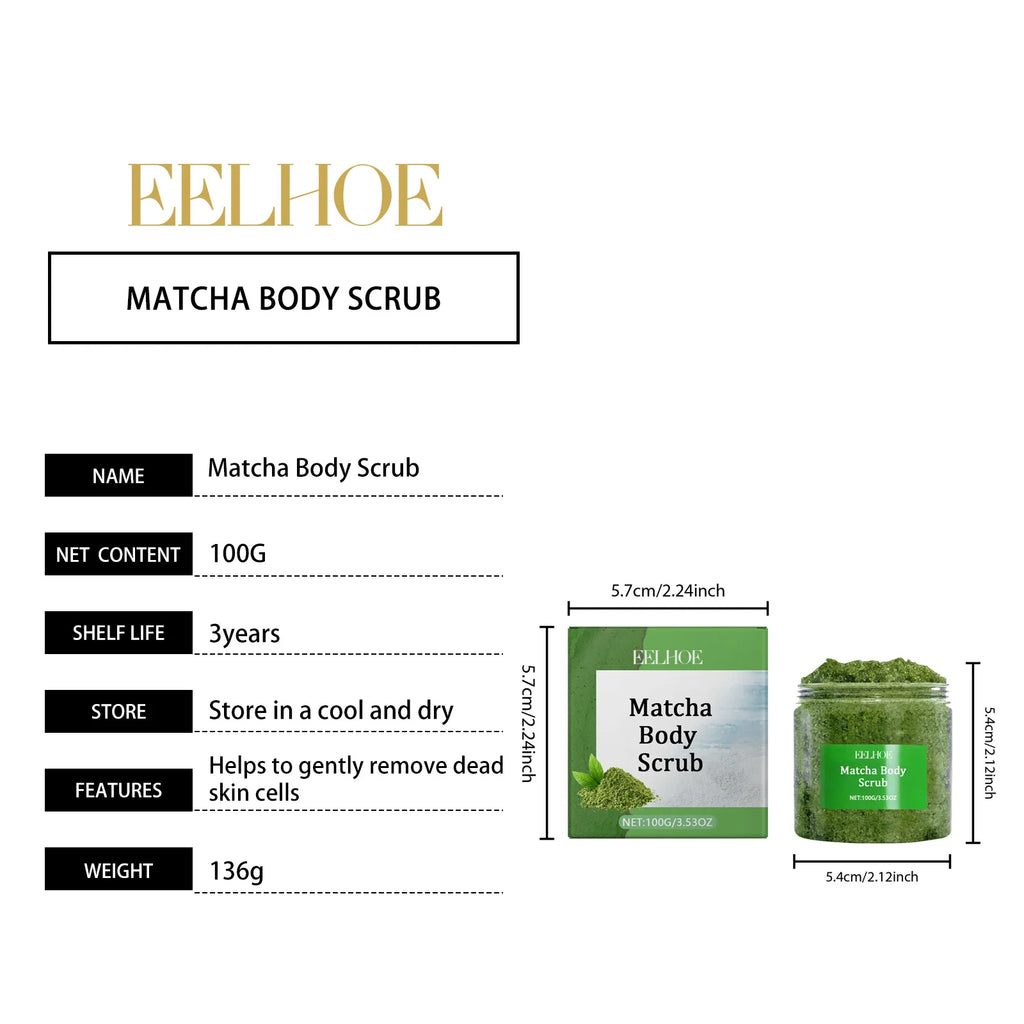 Matcha Sea Salt Body Scrub | Natural Exfoliation for Smooth Skin | 200g Scrubs Treatments Tidesmit