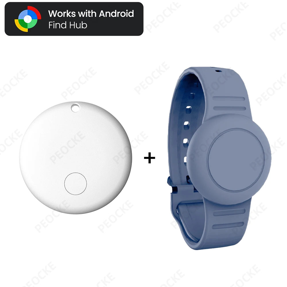 Waterproof Smart Tag Bracelet for Kids-Soft Silicone For Android Tracker Tag With Watch Band Case Cover, Lightweight GPS Tracker