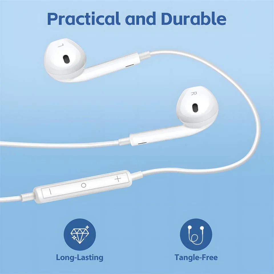 Tidesmit Wired Earphones USB-C & 3.5mm In-Ear Headset with Mic Tidesmit