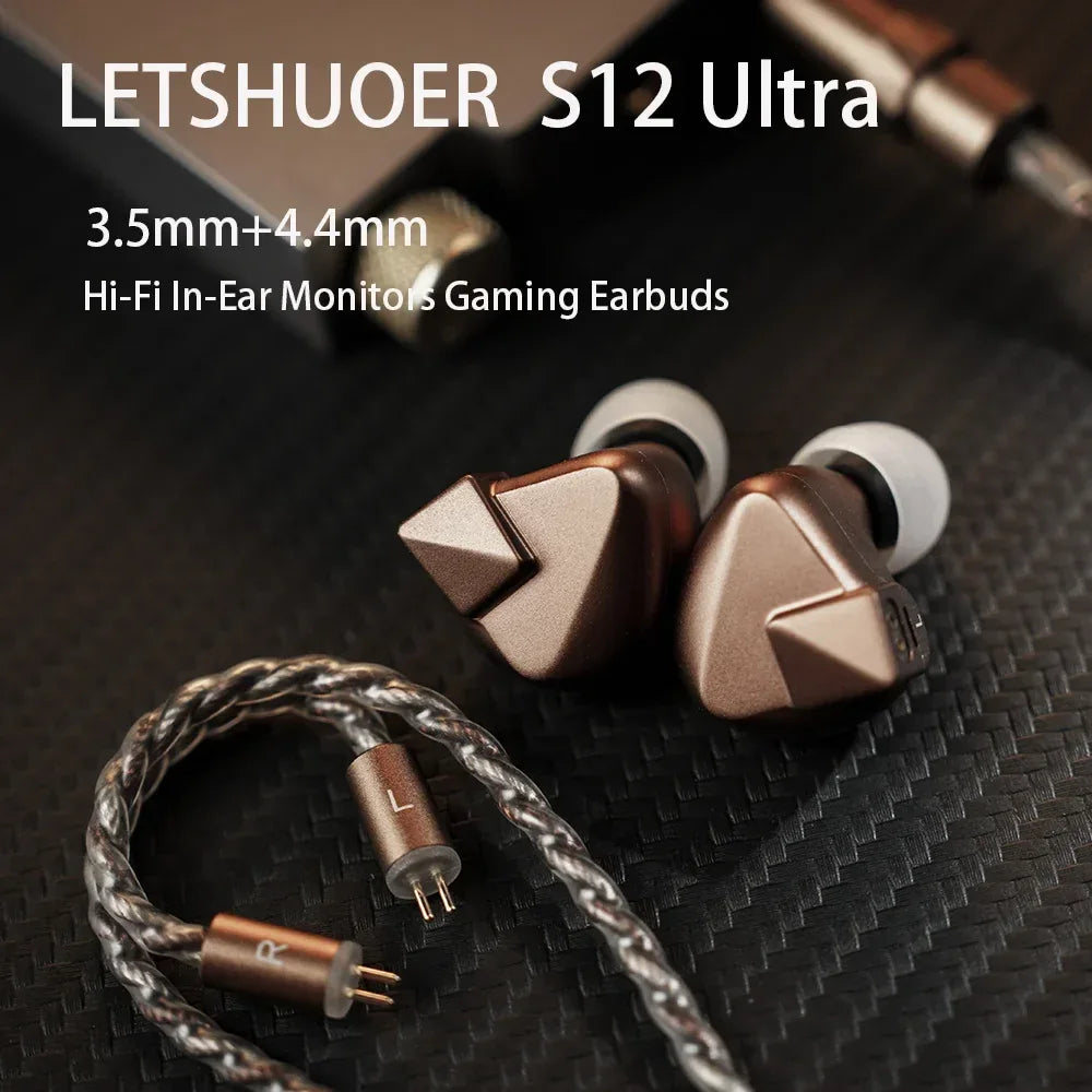 Tidesmit 14.8mm Planar Magnetic IEMs HiFi Earbuds with DAC Cable Tidesmit