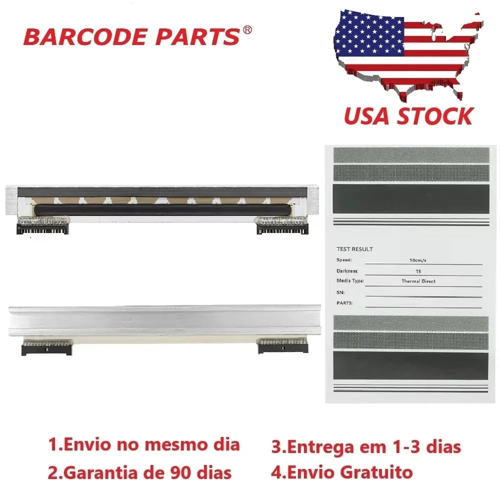 Thermal printhead assembly with ribbon bar and connector pins