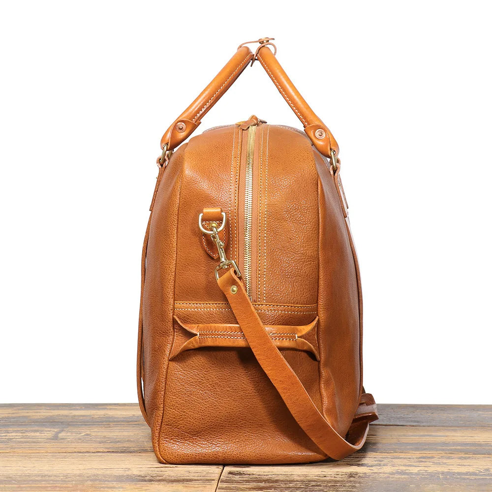 New Original Design Luxury Men's Handbag Genuine Leather 15.6 Laptop Bag Unisex Shoulder Cross Bag Travel Fitness Duffle Bag
