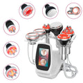 6-in-1 80KHz ultrasonic cavitation machine with RF probes for body sculpting, skin tightening, and weight loss.
