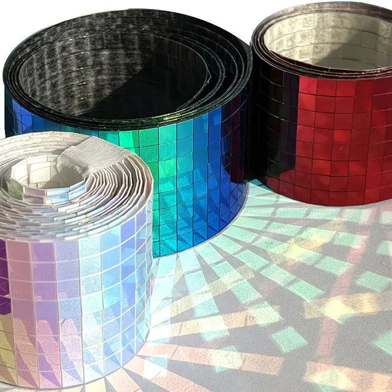 Self Adhesive Mosaic Glass Tape DIY Glass Mirror Stickers Wall Stickers DIY Crafts Party Decorations Home Wall Art Projects