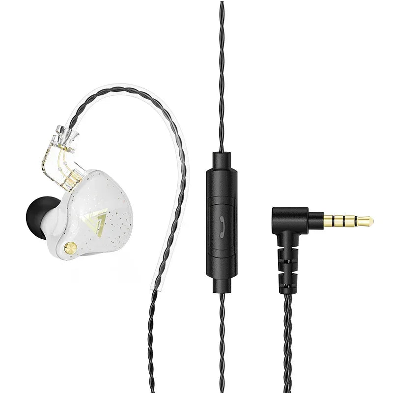 Dual Driver Wired Gaming Earphones HiFi Stereo Audio | Tidesmit White Tidesmit