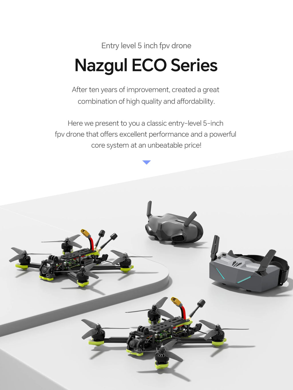 iFlight Nazgul DC5 ECO 5-inch FPV Drone 6S 4K System Tidesmit