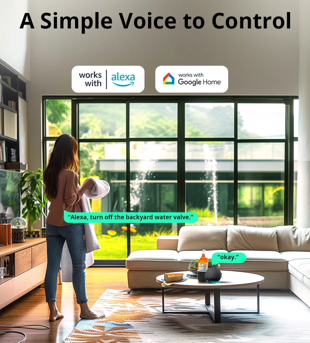 SONOFF SWV Zigbee Smart Water Valve IP55 Automatic Irrigation Easy Install Remote Control Time Schedule via eWeLink Alexa Google