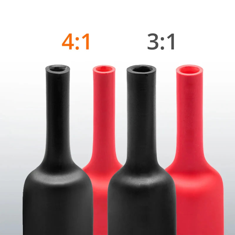 1~10m 3:1/4:1 Ratio With Glue Heat Shrink Tube ID 1.6mm - 50mm Adhesive Lined  Dual Wall Polyolefin ﻿Wrap Cable Protect Sleeve