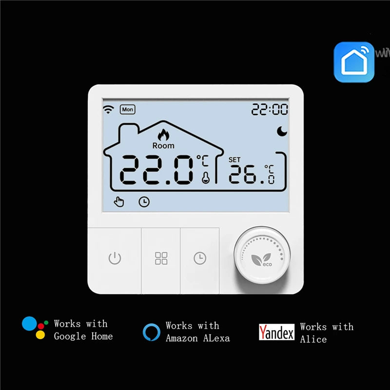 Tuya Smart Home Wifi Heating Thermostat Wireless Automatic Thermostat Wifi Thermostat Temperature Controller Alexa Google Home