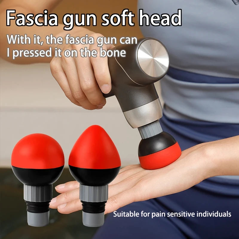 Massage Gun Replacement Head 18mm Soft Silicone for Deep Tissue Relief Relaxation Treatment Tidesmit