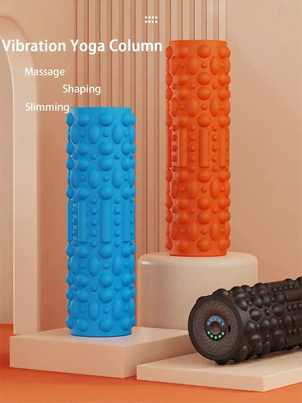 Vibrating Massage Ball: 5-Speed Deep Tissue Electric Muscle Roller Massage Roller Tidesmit